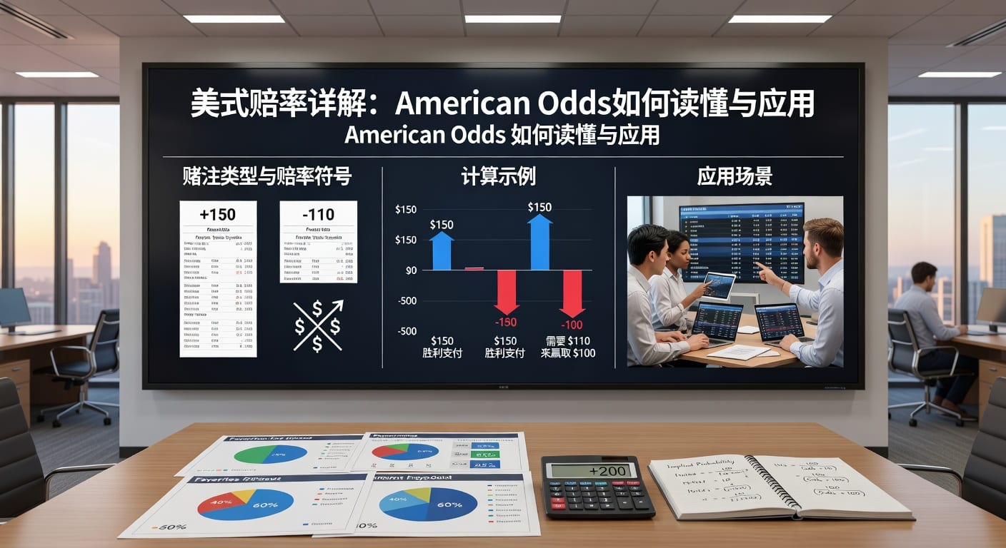美式赔率 american odds 看盘与换算指南